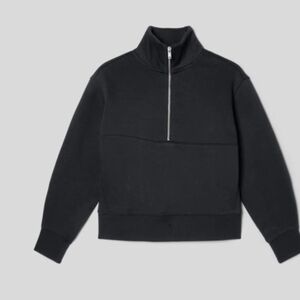 Everlane The ReTrack Half-Zip Sweatshirt Size M